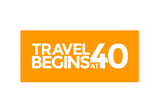 Travel begins at 40 logo