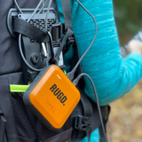Power Brick connected to multiple devices on a rucksack