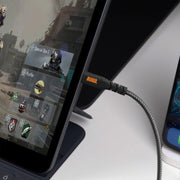 Gaming on an iPad while charging with RUGD charging cable