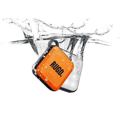 RUGD Power Brick I power bank submerged in water, showcasing its adventure-ready design for camping and outdoor use.