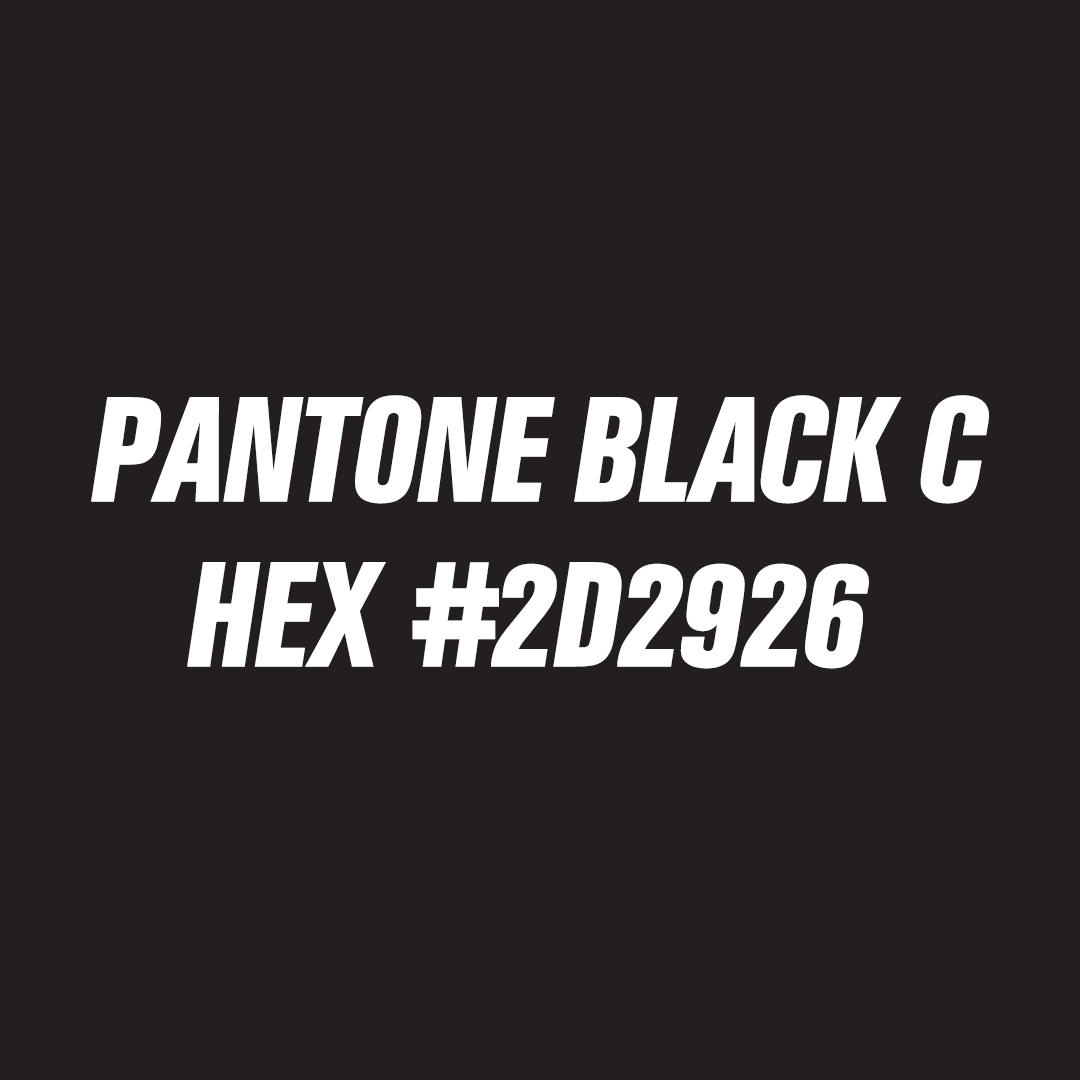 Rugd pantone and hex black